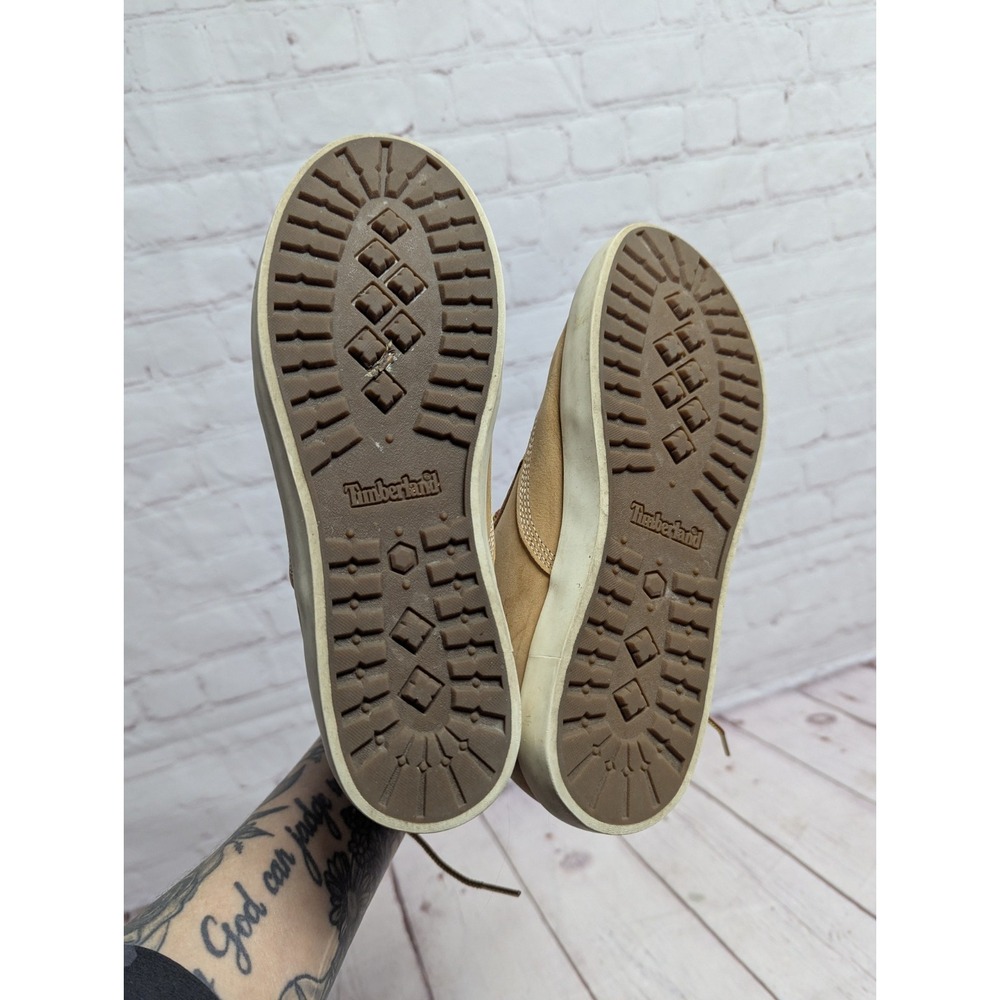 Timberland Womens Wheat/Brown/White Lace-Up Nubuck Dausette Sneaker Boots Sz 7.5 - Picture 9 of 9